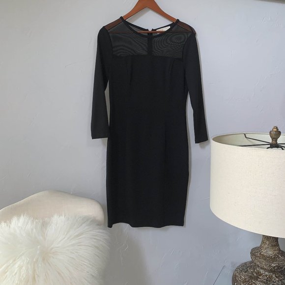 Michael Kors Black Mesh Top Dress - Picture 3 of 7